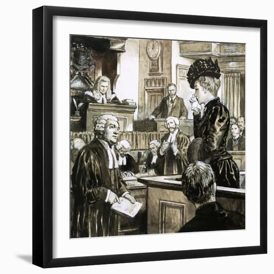 The Trial For Murder of Madeleine Smith-C.l. Doughty-Framed Giclee Print