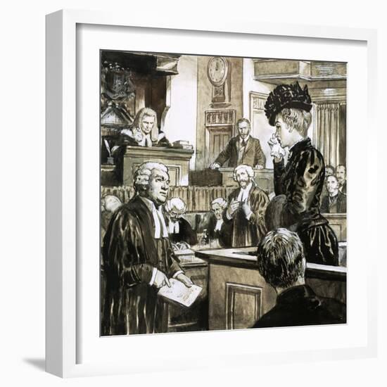 The Trial For Murder of Madeleine Smith-C.l. Doughty-Framed Giclee Print