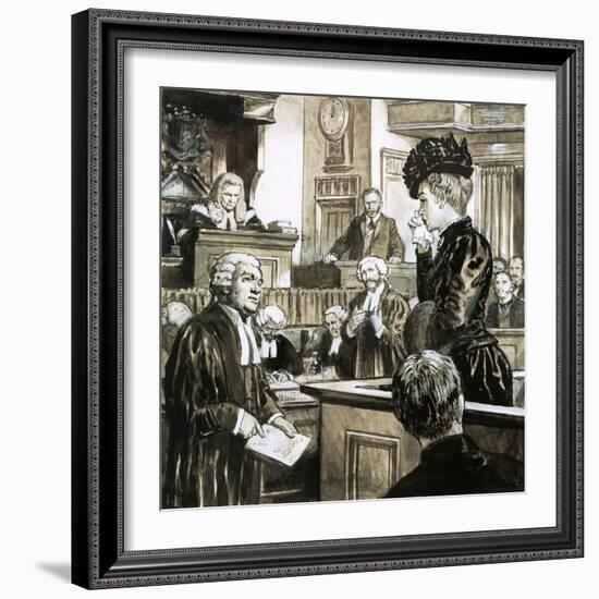 The Trial For Murder of Madeleine Smith-C.l. Doughty-Framed Giclee Print