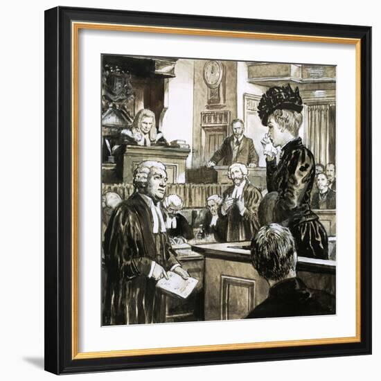 The Trial For Murder of Madeleine Smith-C.l. Doughty-Framed Giclee Print