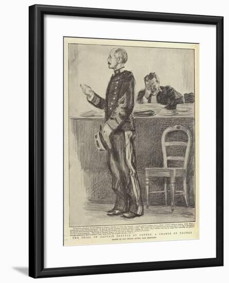 The Trial of Captain Dreyfus at Rennes, a Change of Tactics-Charles Paul Renouard-Framed Giclee Print