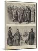 The Trial of Captain Dreyfus at Rennes, Sketches in Court-null-Mounted Giclee Print