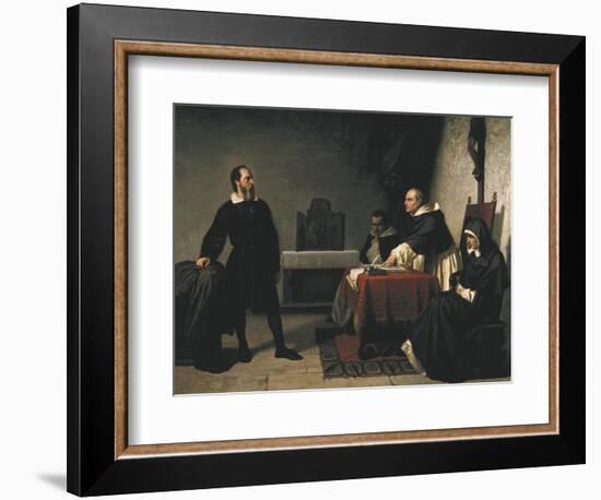 The Trial of Galileo-Cristiano Banti-Framed Premium Giclee Print