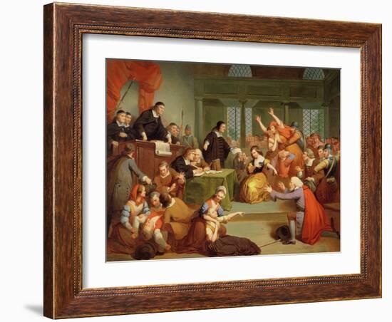 The Trial of George Jacobs, 5th August 1692, 1855-Tompkins Harrison Matteson-Framed Giclee Print