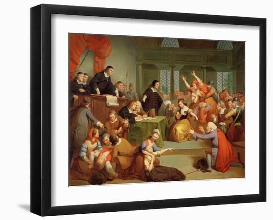 The Trial of George Jacobs, 5th August 1692, 1855-Tompkins Harrison Matteson-Framed Giclee Print