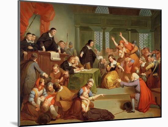The Trial of George Jacobs, 5th August 1692, 1855-Tompkins Harrison Matteson-Mounted Giclee Print