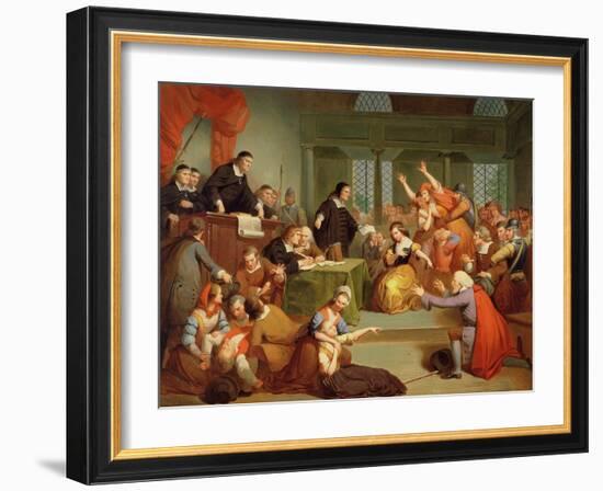 The Trial of George Jacobs, 5th August 1692, 1855-Tompkins Harrison Matteson-Framed Giclee Print