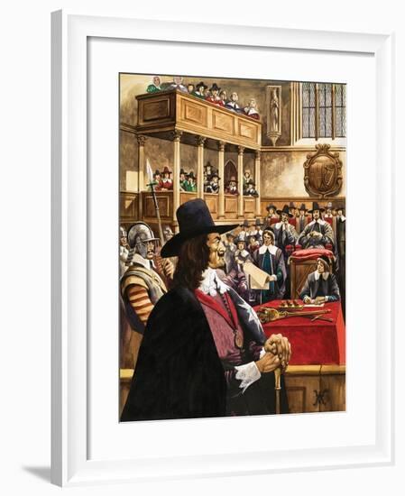 The Trial of King Charles the First in Westminster Hall-Peter Jackson-Framed Giclee Print