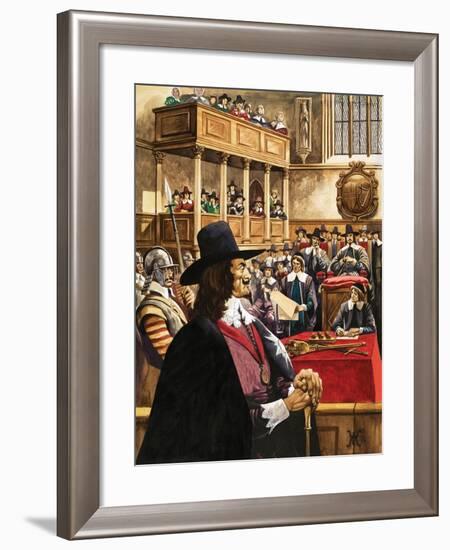 The Trial of King Charles the First in Westminster Hall-Peter Jackson-Framed Giclee Print