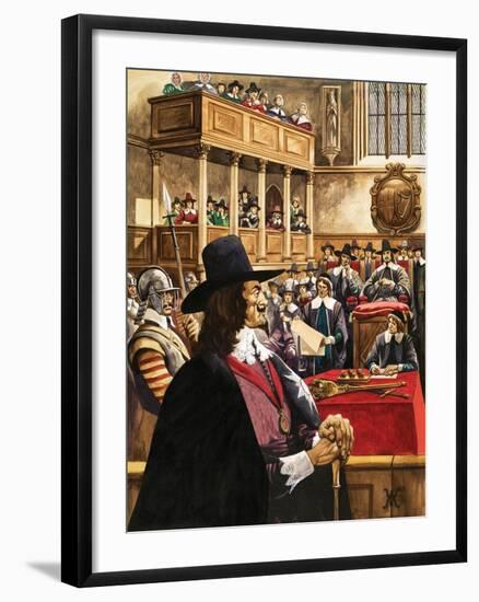 The Trial of King Charles the First in Westminster Hall-Peter Jackson-Framed Giclee Print