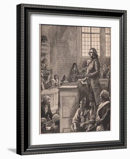 The Trial of Louis XVI-Henry Marriott Paget-Framed Giclee Print