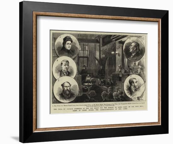 The Trial of Patrick O'Donnell at the Old Bailey for the Murder of James Carey on the High Seas-null-Framed Giclee Print