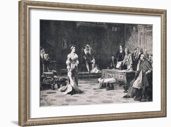 The Trial of Queen Catherine 1528-Lattanzio Querena-Framed Giclee Print