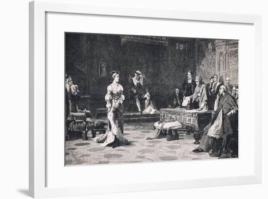 The Trial of Queen Catherine 1528-Lattanzio Querena-Framed Giclee Print
