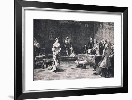 The Trial of Queen Catherine 1528-Lattanzio Querena-Framed Giclee Print