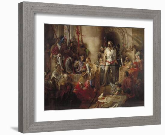 The Trial of Sir William Wallace at Westminster, C1831-1890-William Bell Scott-Framed Giclee Print