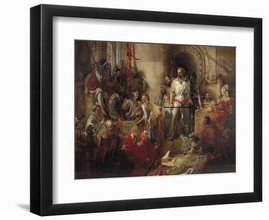 The Trial of Sir William Wallace at Westminster, C1831-1890-William Bell Scott-Framed Giclee Print