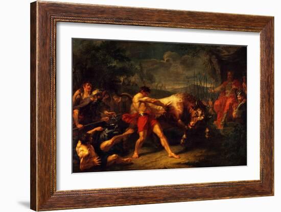 The Trial of Strength of Yan Usmar, 1796-Grigori Ivanovich Ugryumov-Framed Giclee Print