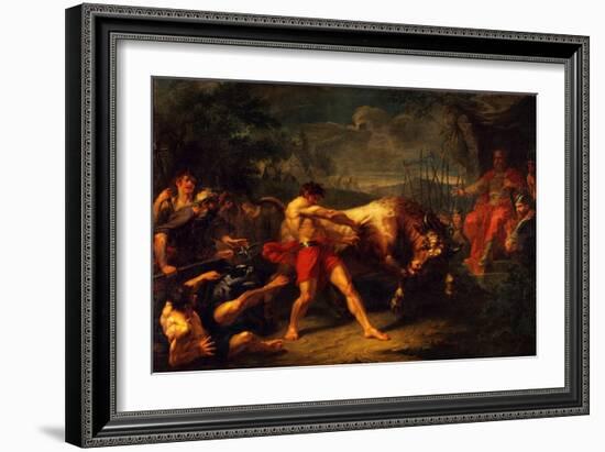 The Trial of Strength of Yan Usmar, 1796-Grigori Ivanovich Ugryumov-Framed Giclee Print