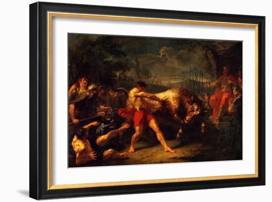 The Trial of Strength of Yan Usmar, 1796-Grigori Ivanovich Ugryumov-Framed Giclee Print