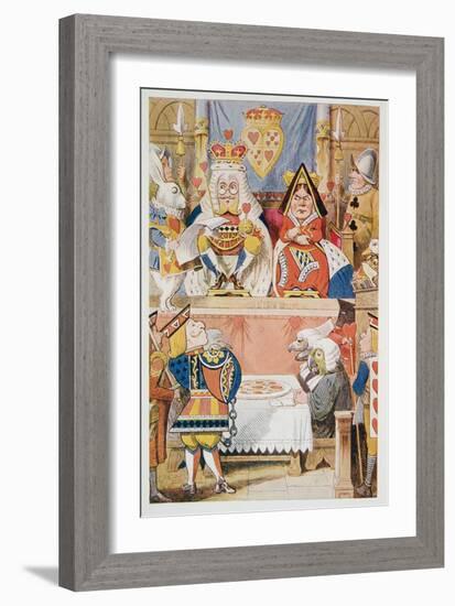The Trial of the Knave of Hearts, from Alice's Adventures in Wonderland and through the Looking-Gla-John Tenniel-Framed Giclee Print