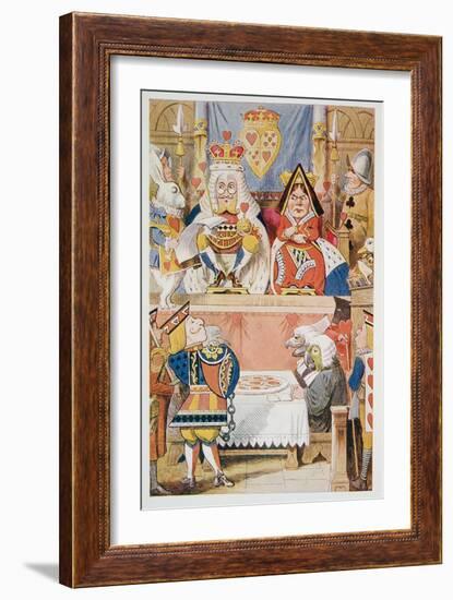 The Trial of the Knave of Hearts, from Alice's Adventures in Wonderland and through the Looking-Gla-John Tenniel-Framed Giclee Print