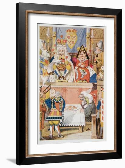 The Trial of the Knave of Hearts, from Alice's Adventures in Wonderland and through the Looking-Gla-John Tenniel-Framed Giclee Print