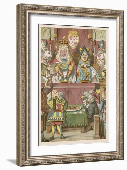 The Trial of the Knave-John Tenniel-Framed Art Print