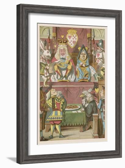 The Trial of the Knave-John Tenniel-Framed Art Print