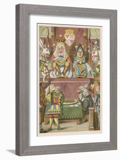 The Trial of the Knave-John Tenniel-Framed Art Print
