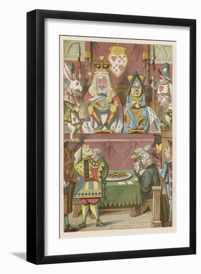 The Trial of the Knave-John Tenniel-Framed Art Print