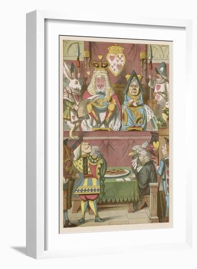 The Trial of the Knave-John Tenniel-Framed Art Print