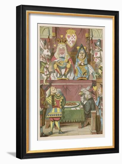 The Trial of the Knave-John Tenniel-Framed Art Print