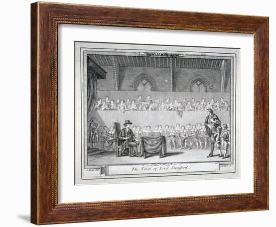 The Trial of Thomas Wentworth, Earl of Strafford, Westminster Hall, London, 1641-J Collyer-Framed Giclee Print