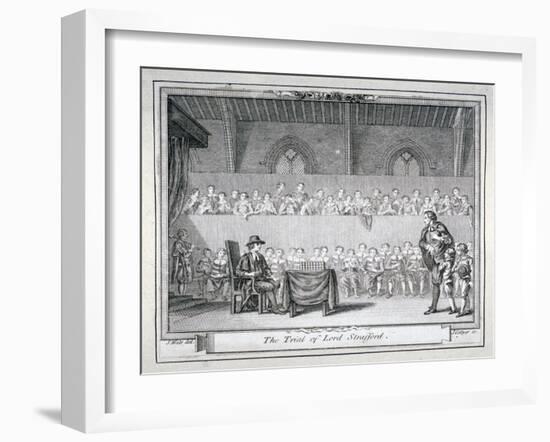 The Trial of Thomas Wentworth, Earl of Strafford, Westminster Hall, London, 1641-J Collyer-Framed Giclee Print