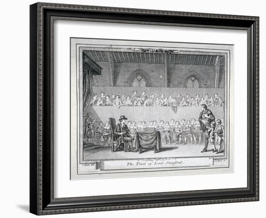 The Trial of Thomas Wentworth, Earl of Strafford, Westminster Hall, London, 1641-J Collyer-Framed Giclee Print