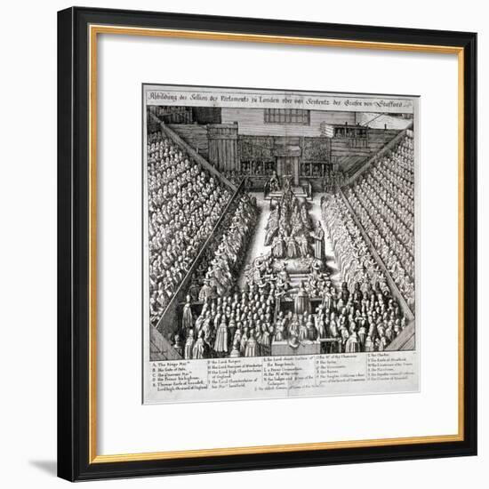 The Trial of Thomas Wentworth, Earl of Strafford, Westminster Hall, London, 1641-Wenceslaus Hollar-Framed Giclee Print