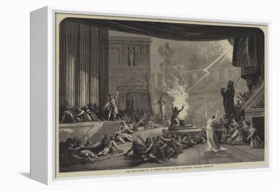 The Trial Scene in A Winter's Tale, at the Alexandra Theatre, Liverpool-null-Framed Premier Image Canvas