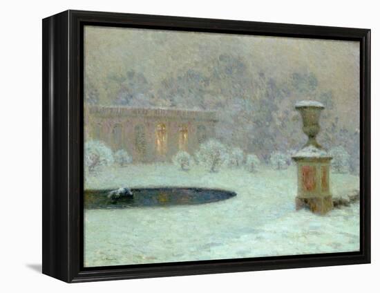 The Trianon Under Snow, c.1905-Henri Eugene Augustin Le Sidaner-Framed Premier Image Canvas
