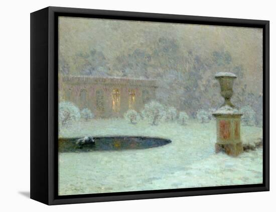 The Trianon Under Snow, c.1905-Henri Eugene Augustin Le Sidaner-Framed Premier Image Canvas