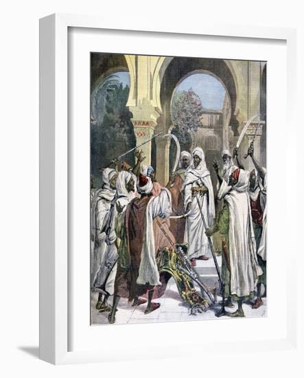 The Tribal Chiefs Swearing Fidelity to the Sultan of Morocco, 1892-Henri Meyer-Framed Giclee Print