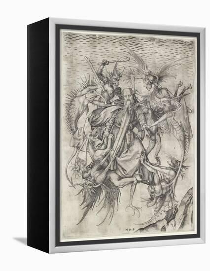 The Tribulations of St Anthony-Martin Schongauer-Framed Premier Image Canvas