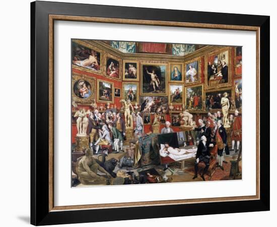 The Tribuna of the Uffizi by Johann Zoffany-Johann Zoffany-Framed Giclee Print