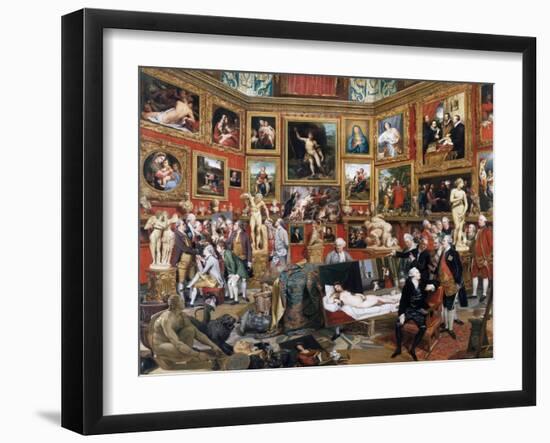 The Tribuna of the Uffizi by Johann Zoffany-Johann Zoffany-Framed Giclee Print