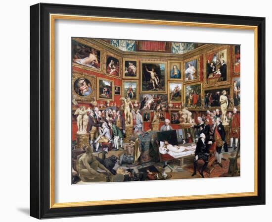 The Tribuna of the Uffizi by Johann Zoffany-Johann Zoffany-Framed Giclee Print