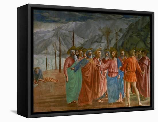 The Tribute Money, 1415-1428-Masaccio-Framed Premier Image Canvas