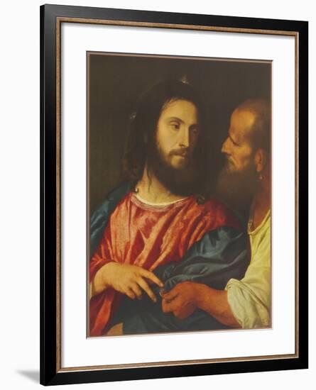 The Tribute Money, 1518-Titian (Tiziano Vecelli)-Framed Collectable Print