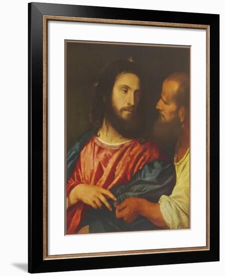 The Tribute Money, 1518-Titian (Tiziano Vecelli)-Framed Collectable Print