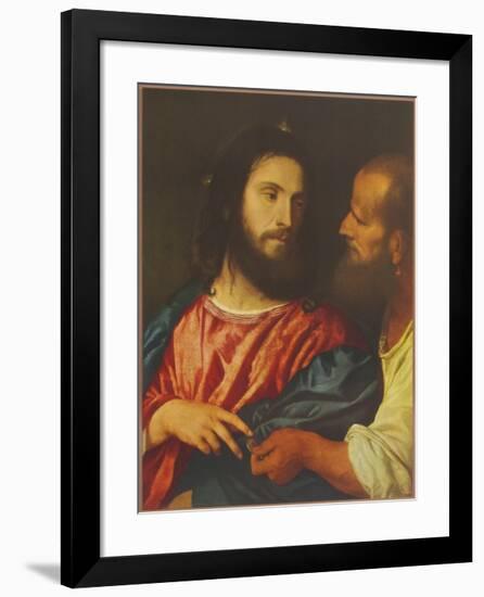 The Tribute Money, 1518-Titian (Tiziano Vecelli)-Framed Collectable Print