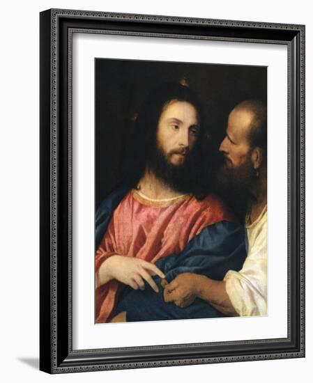 The Tribute Money, 1518-Titian (Tiziano Vecelli)-Framed Giclee Print